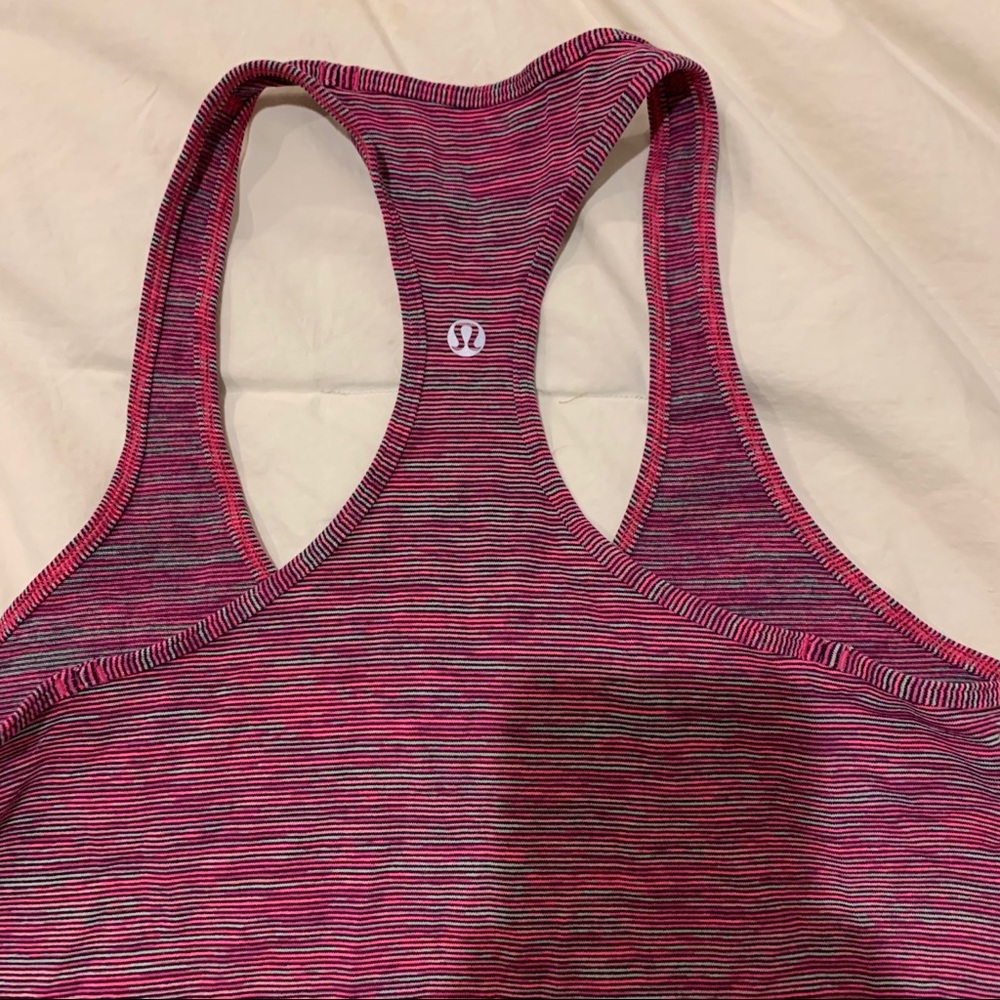 Lululemon cool Racerback multicolor stripe 🍋
